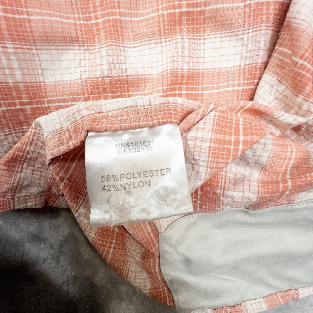 Simms Orange Plaid Performance Button-Up Jacket - Picture 7 of 7
